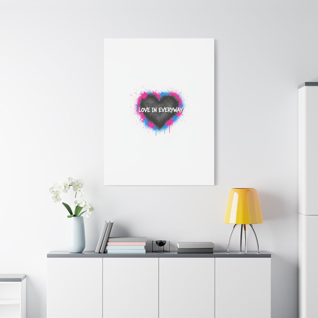 Love in Everyway Heart Canvas | Soft Grunge Hearts, Punk Heart Poster