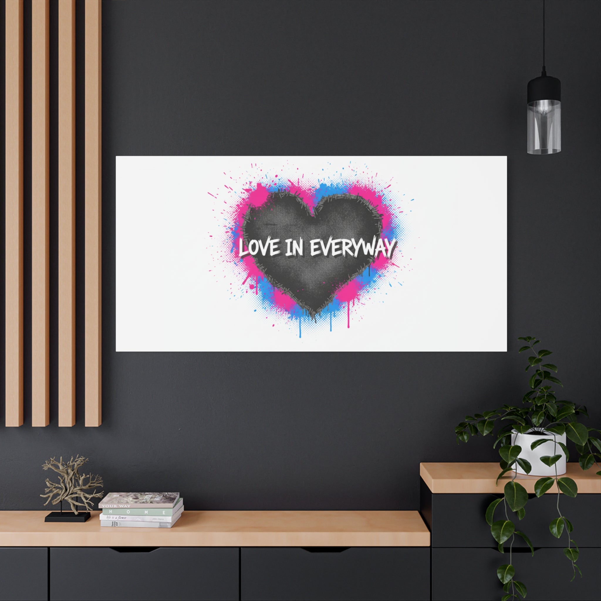 Love in Everyway Heart Canvas | Soft Grunge Hearts, Punk Heart Poster