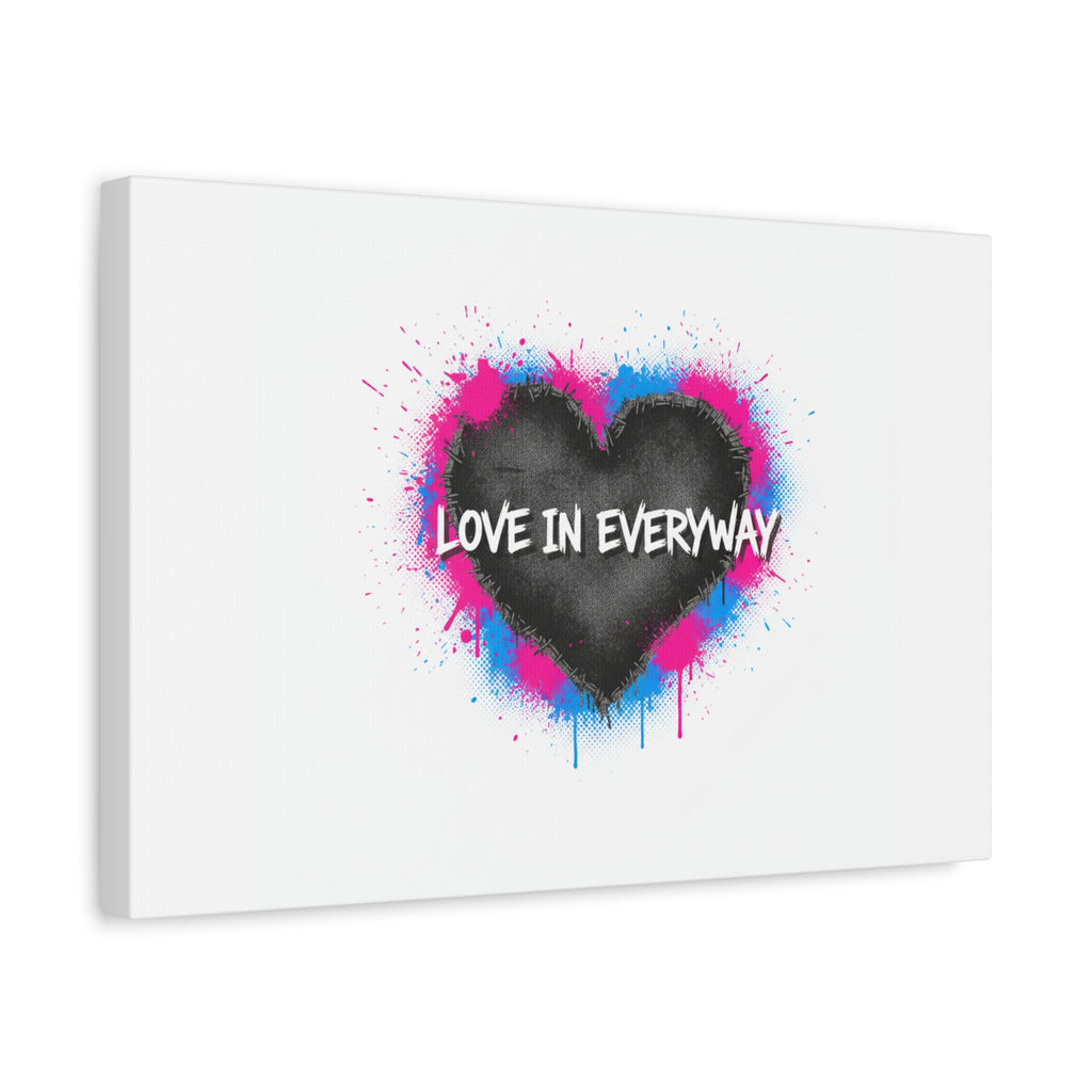 Love in Everyway Heart Canvas | Soft Grunge Hearts, Punk Heart Poster