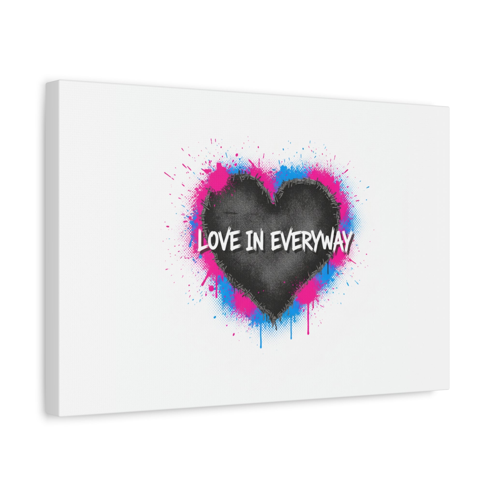 Love in Everyway Heart Canvas | Soft Grunge Hearts, Punk Heart Poster
