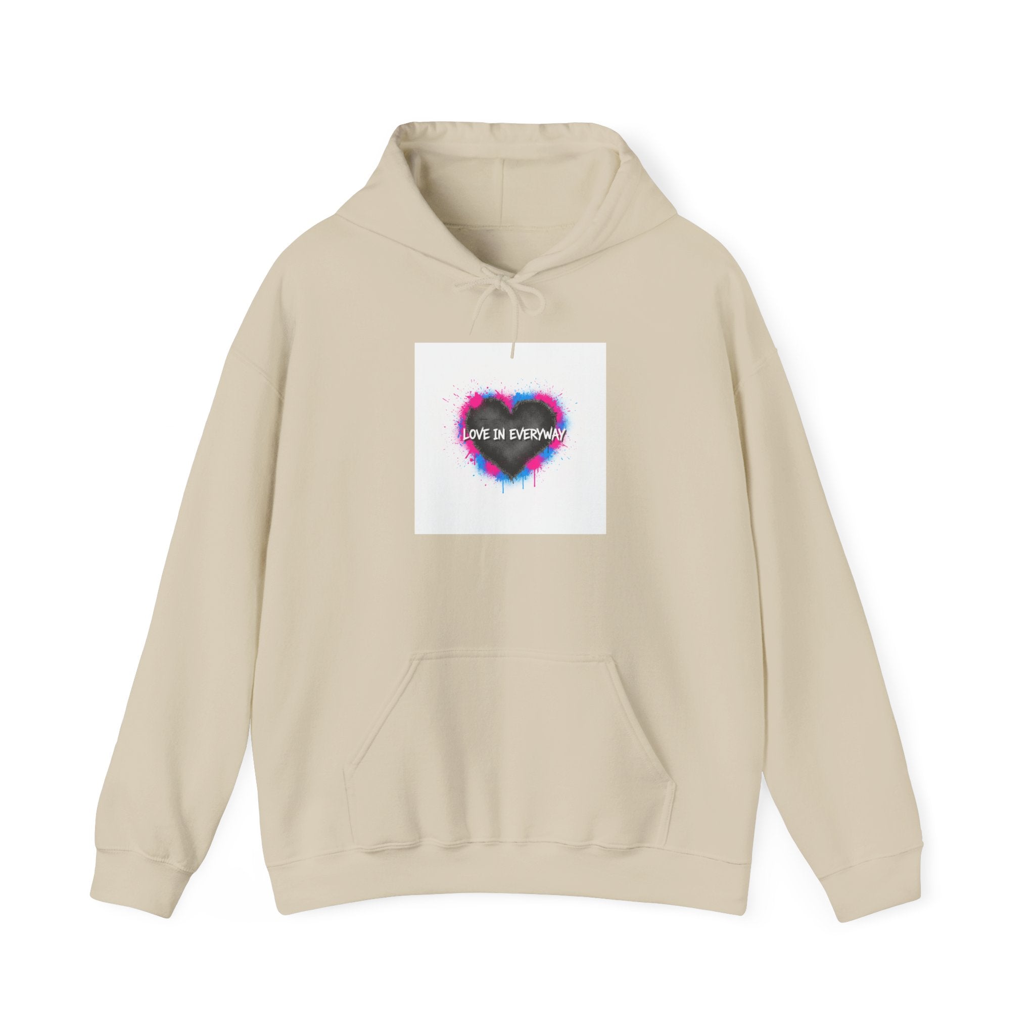 Distressed Grunge Heart Hoodie | soft grunge, punk heart design