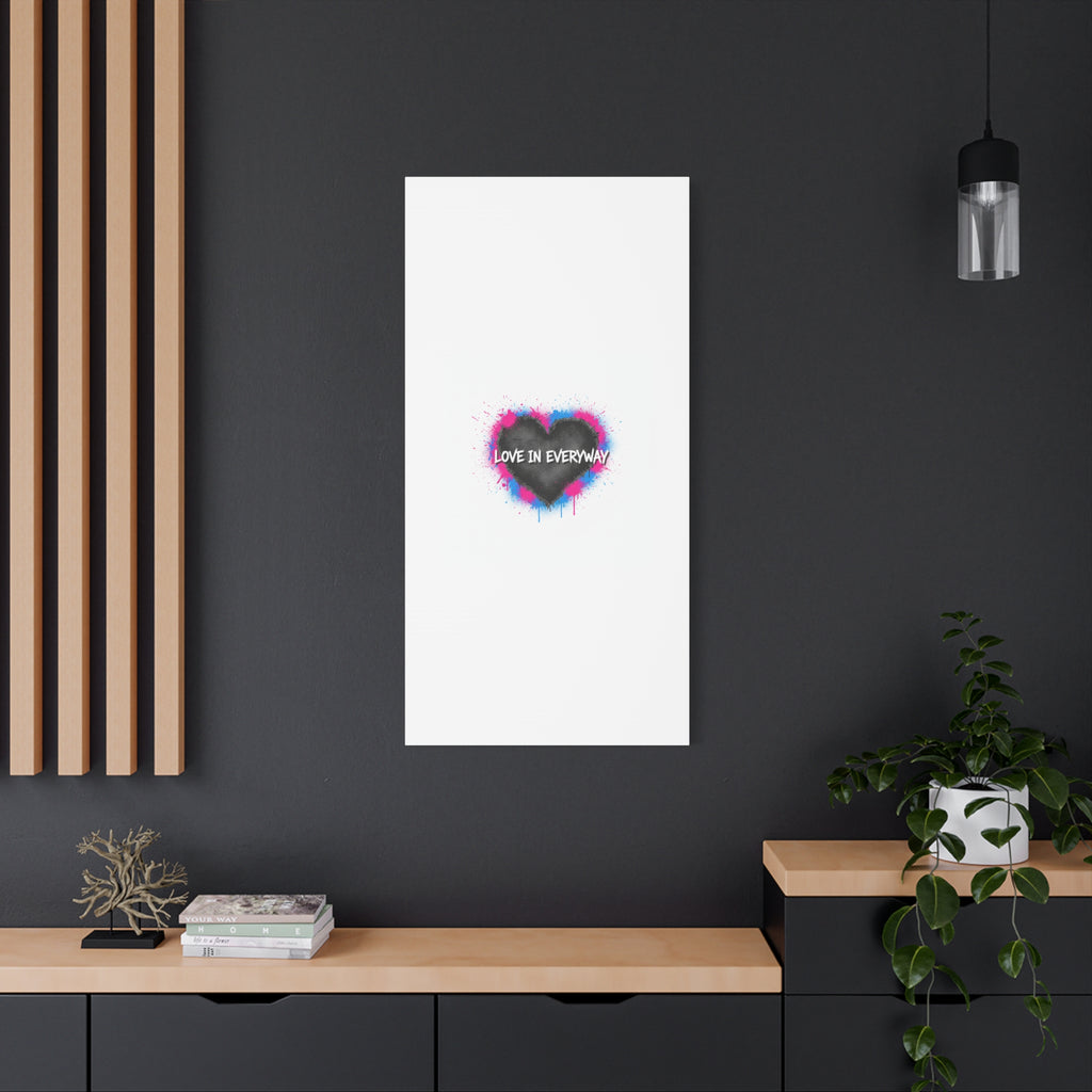 Love in Everyway Heart Canvas | Soft Grunge Hearts, Punk Heart Poster