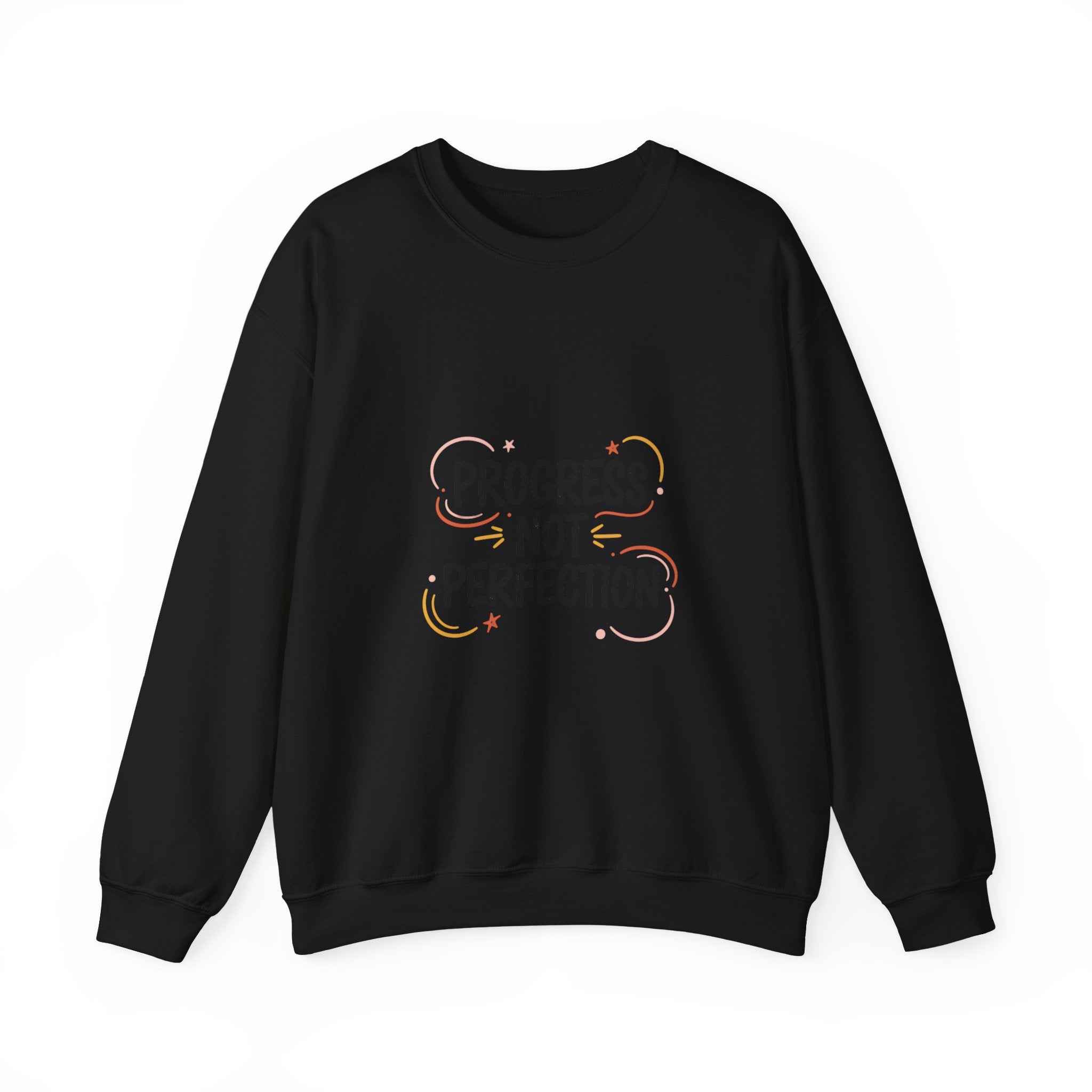 Progress Not Perfection Sweatshirt | handwritten marker font, brush script style