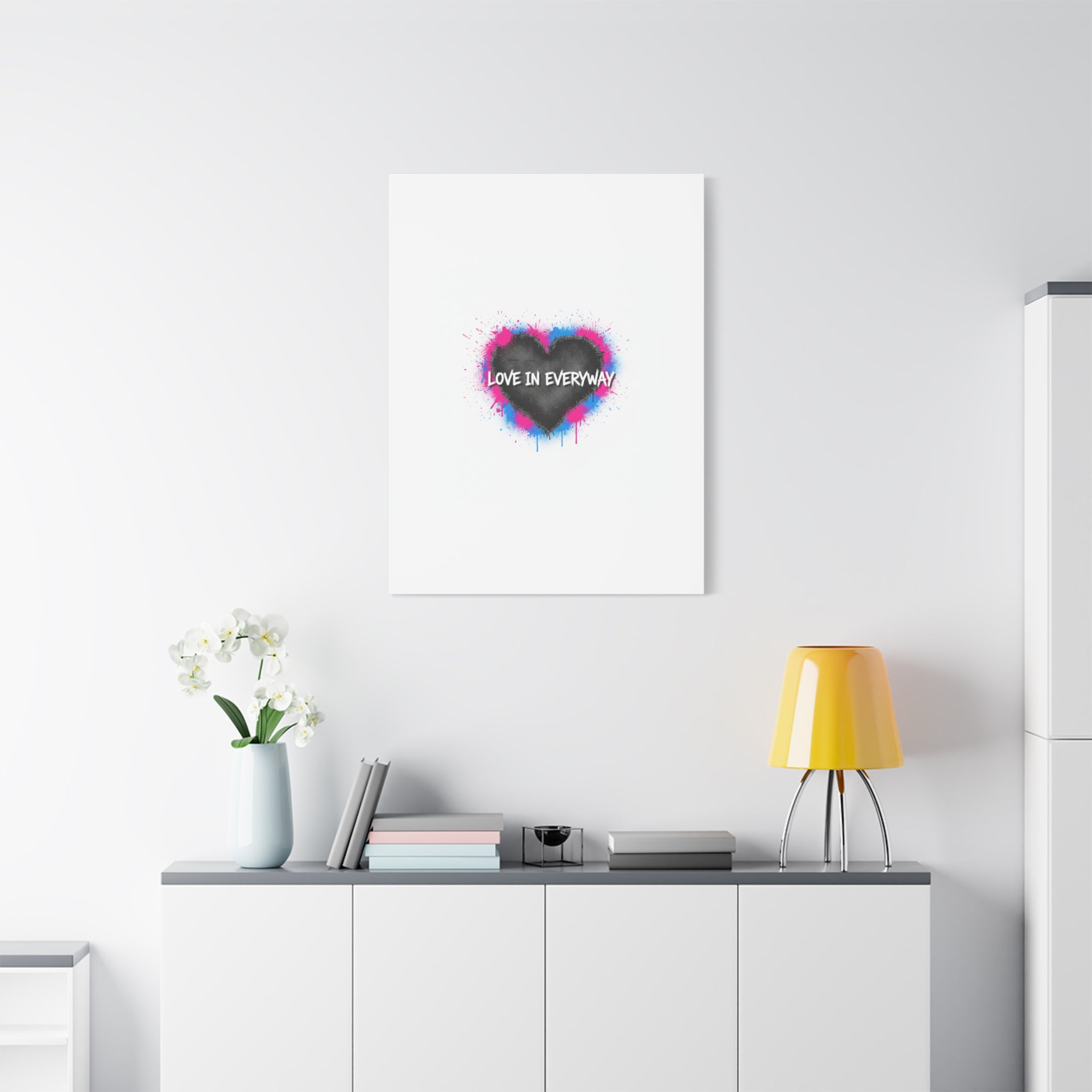 Love in Everyway Heart Canvas | Soft Grunge Hearts, Punk Heart Poster