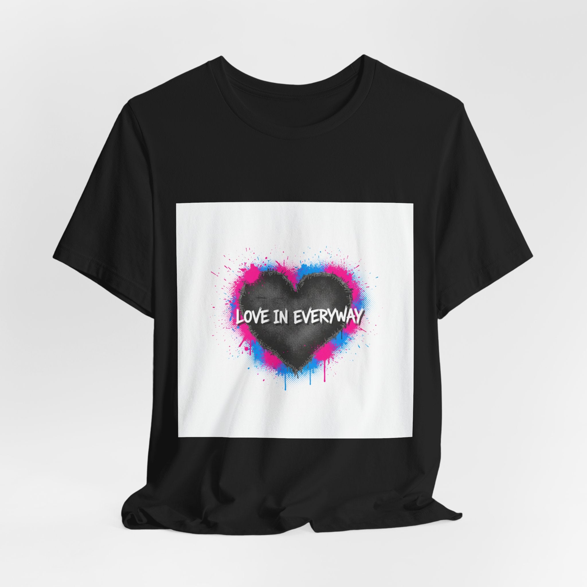 Distressed Graffiti Heart Tee | grunge heart shirt, punk heart design