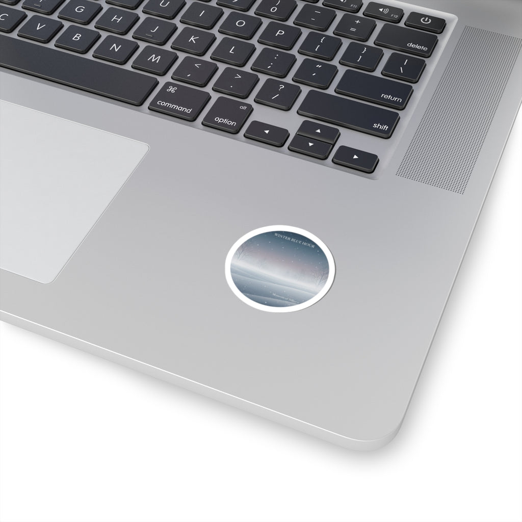 Winter Blue Hour Sticker | blue hour design, moody winter