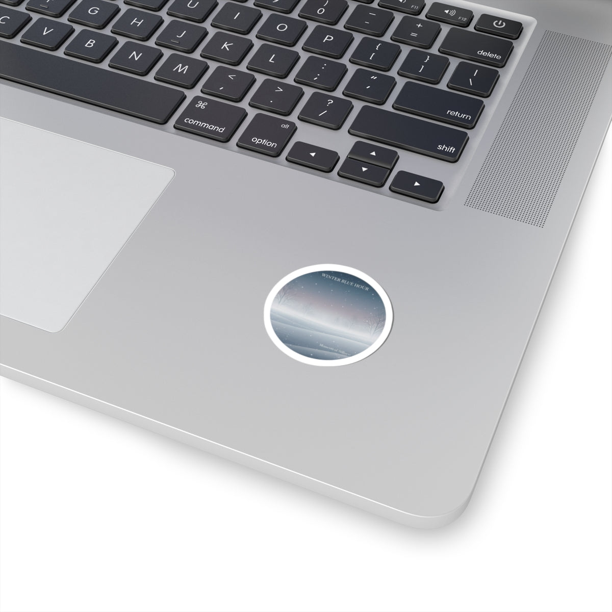 Winter Blue Hour Sticker | blue hour design, moody winter