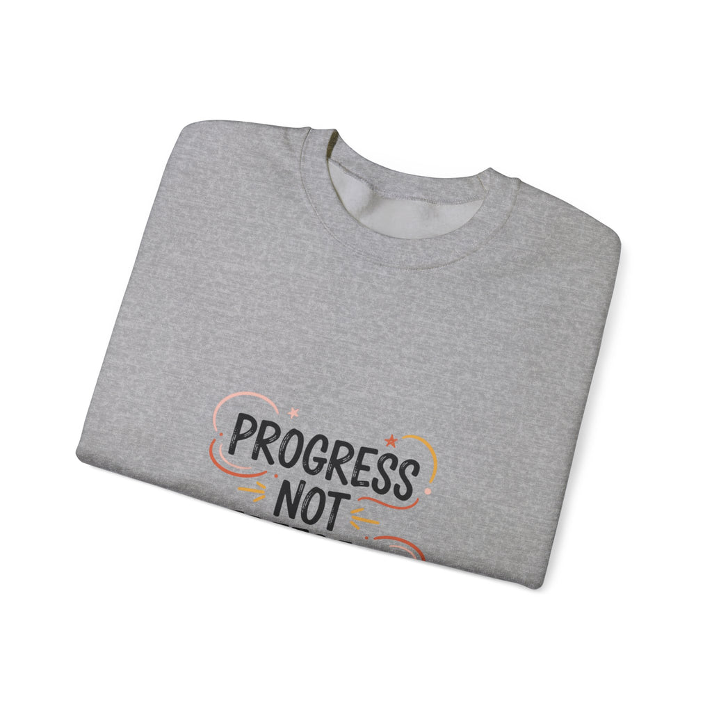 Progress Not Perfection Sweatshirt | handwritten marker font, brush script style