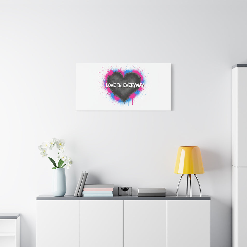 Love in Everyway Heart Canvas | Soft Grunge Hearts, Punk Heart Poster