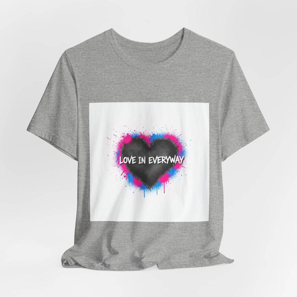 Distressed Graffiti Heart Tee | grunge heart shirt, punk heart design