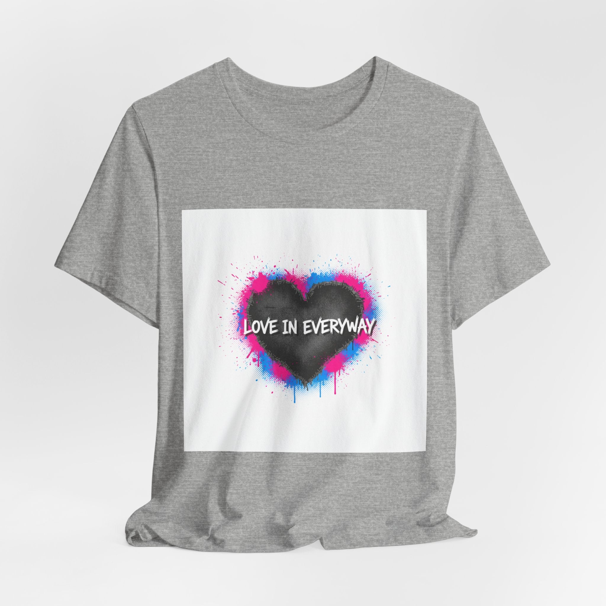 Distressed Graffiti Heart Tee | grunge heart shirt, punk heart design