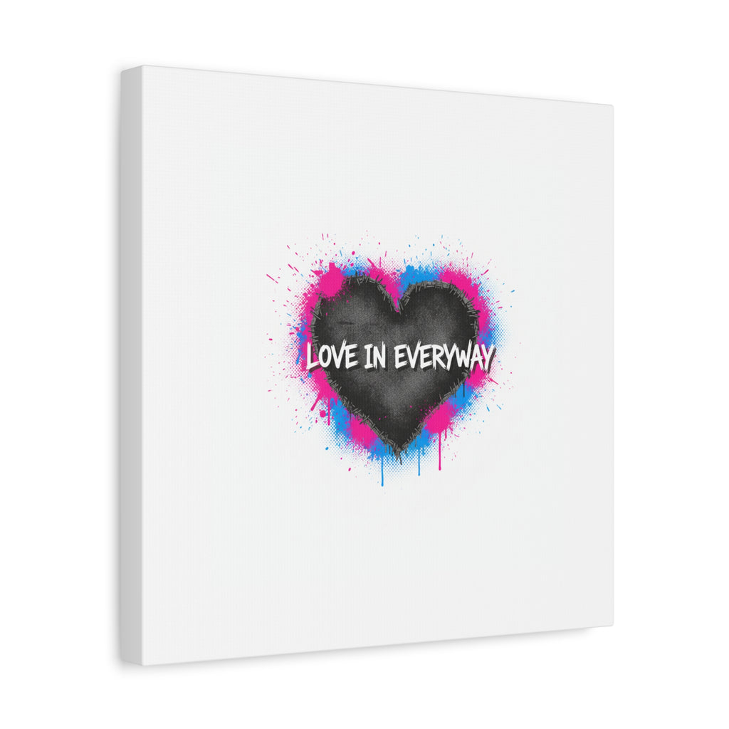 Love in Everyway Heart Canvas | Soft Grunge Hearts, Punk Heart Poster