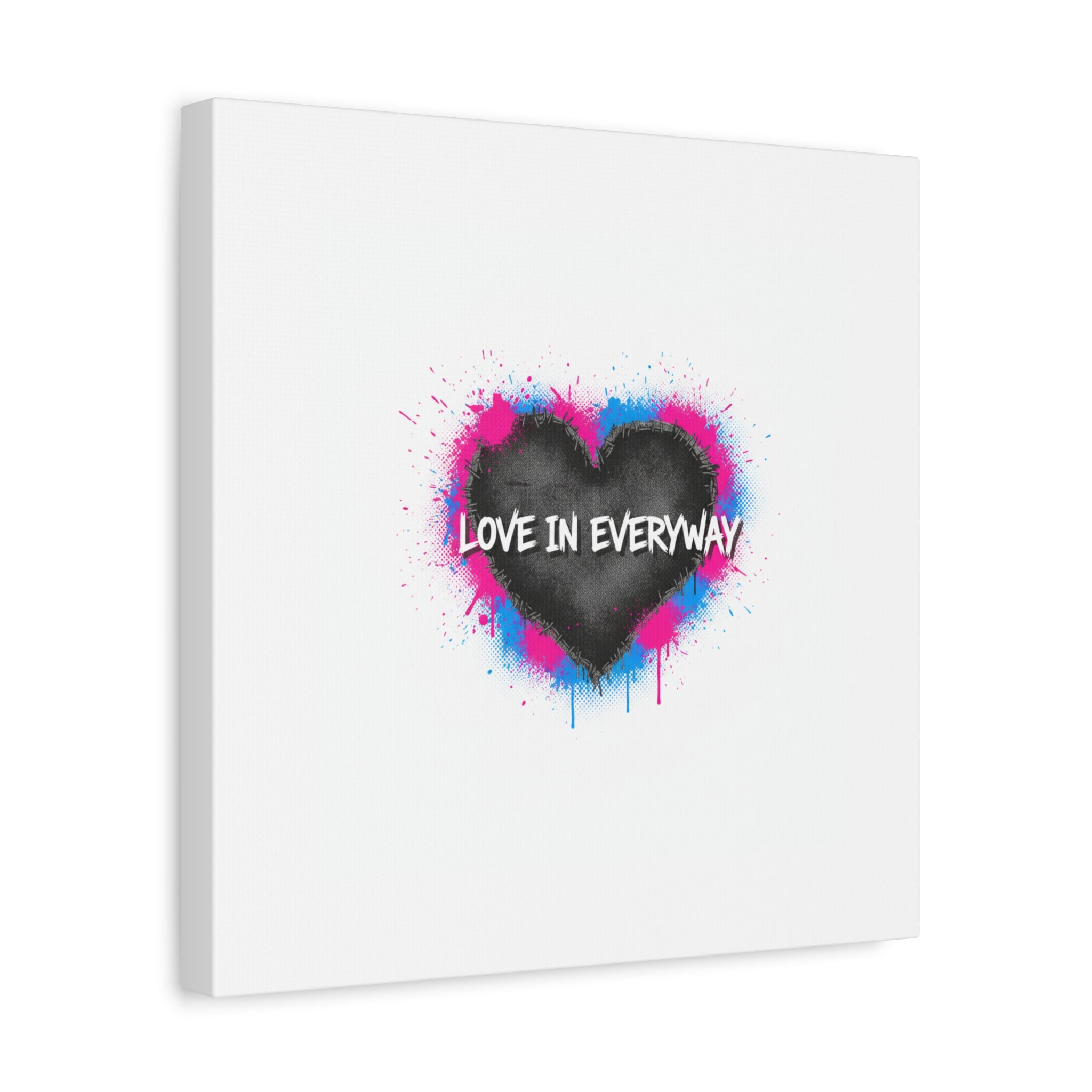 Love in Everyway Heart Canvas | Soft Grunge Hearts, Punk Heart Poster