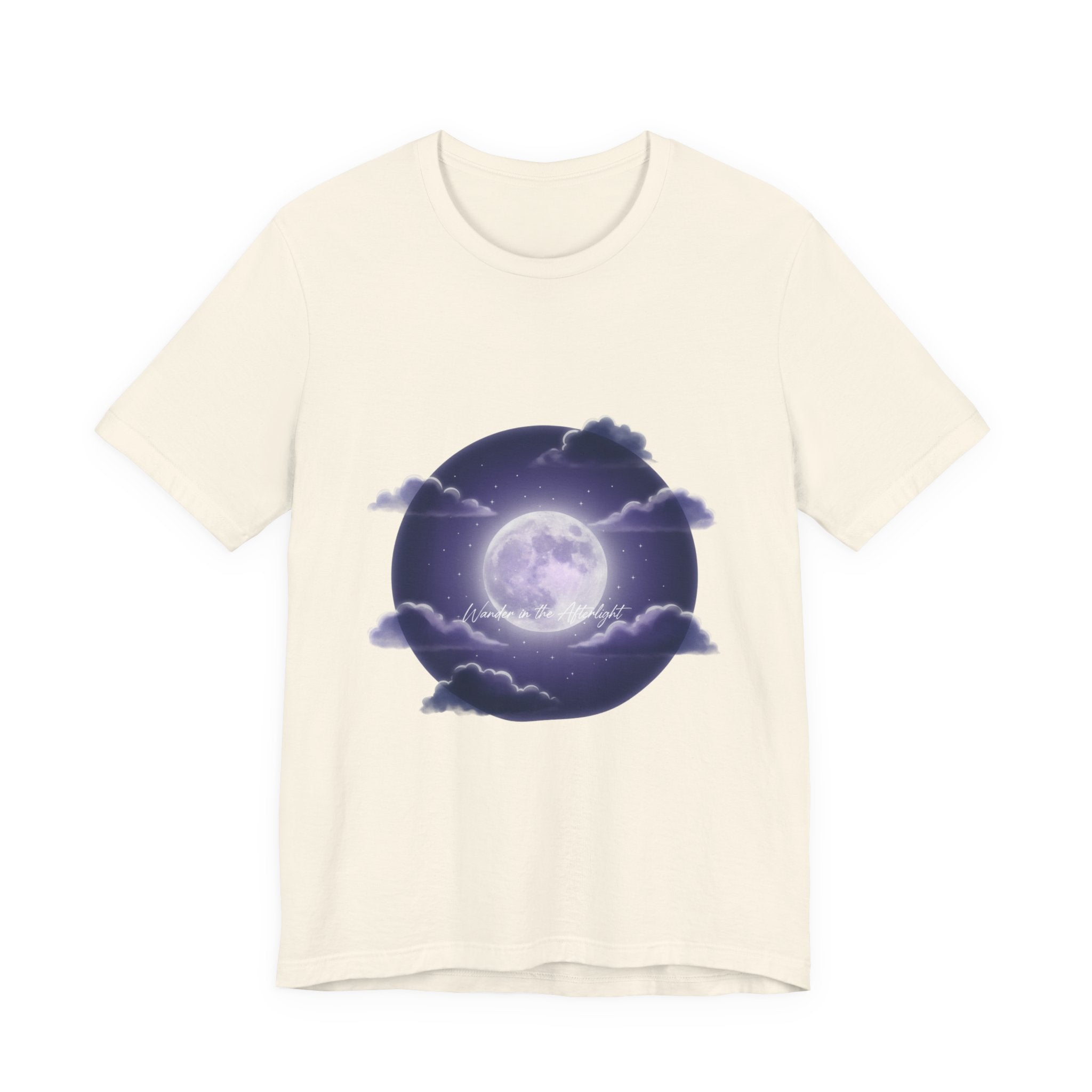 Luminous Moon Nightscape Tee | Afterlight Atmospheric, Cosmic Floral