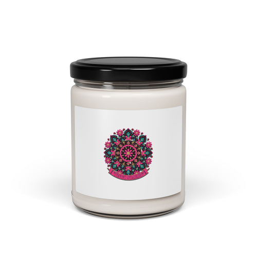 Disco Florals Paisley Candle | Soy 9oz, 70s Revival Retro Party Print