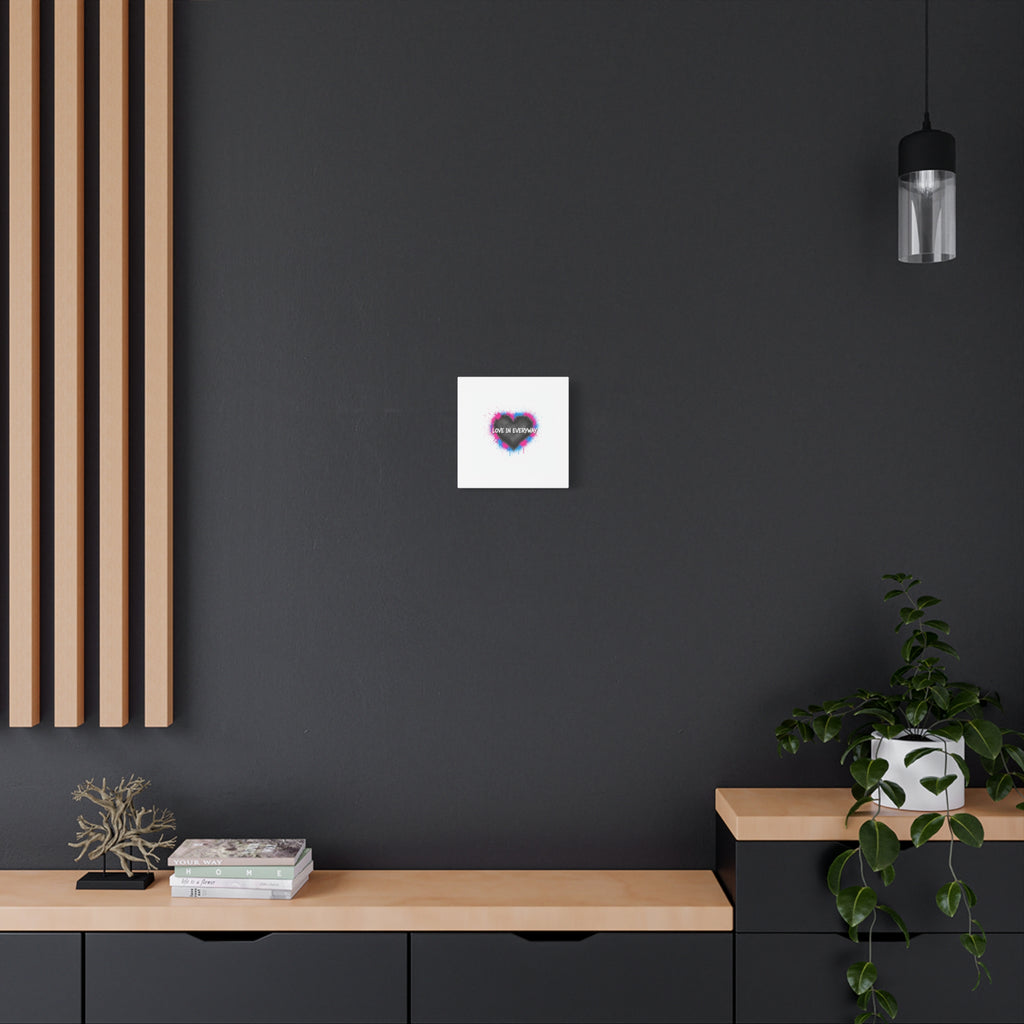 Love in Everyway Heart Canvas | Soft Grunge Hearts, Punk Heart Poster
