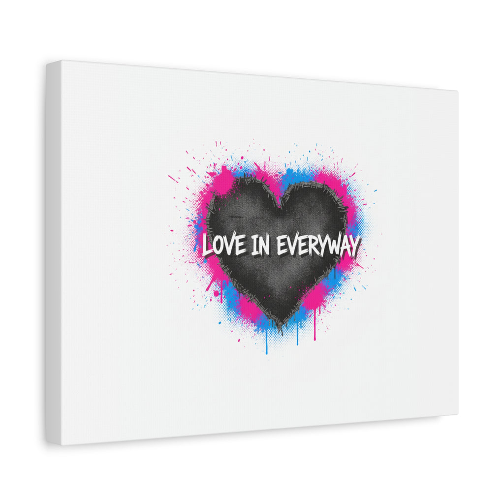 Love in Everyway Heart Canvas | Soft Grunge Hearts, Punk Heart Poster