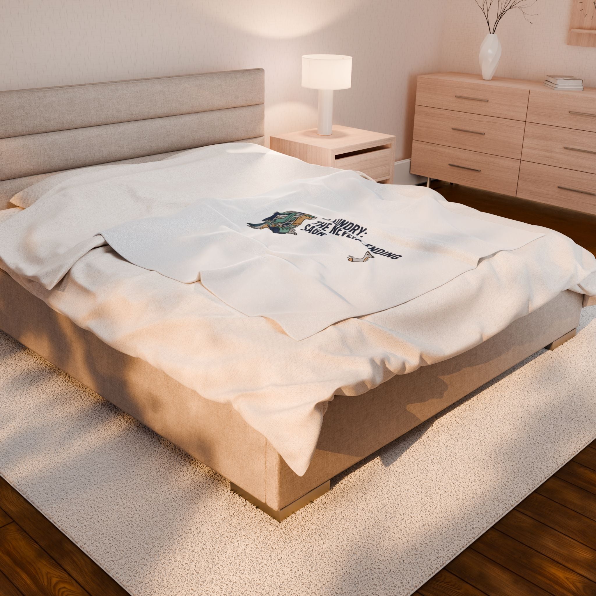 Laundry: The Never-Ending Saga Blanket | laundry pile humor, lazy laundry design