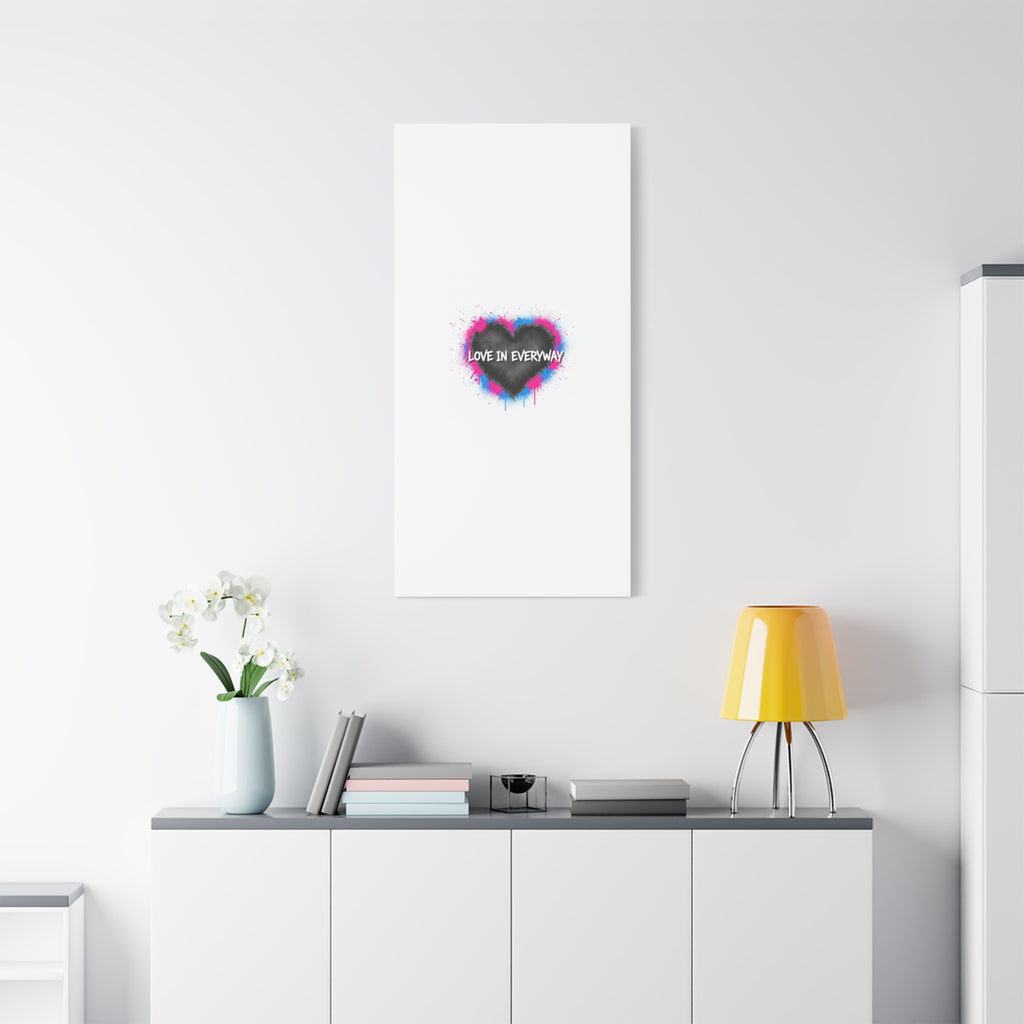 Love in Everyway Heart Canvas | Soft Grunge Hearts, Punk Heart Poster