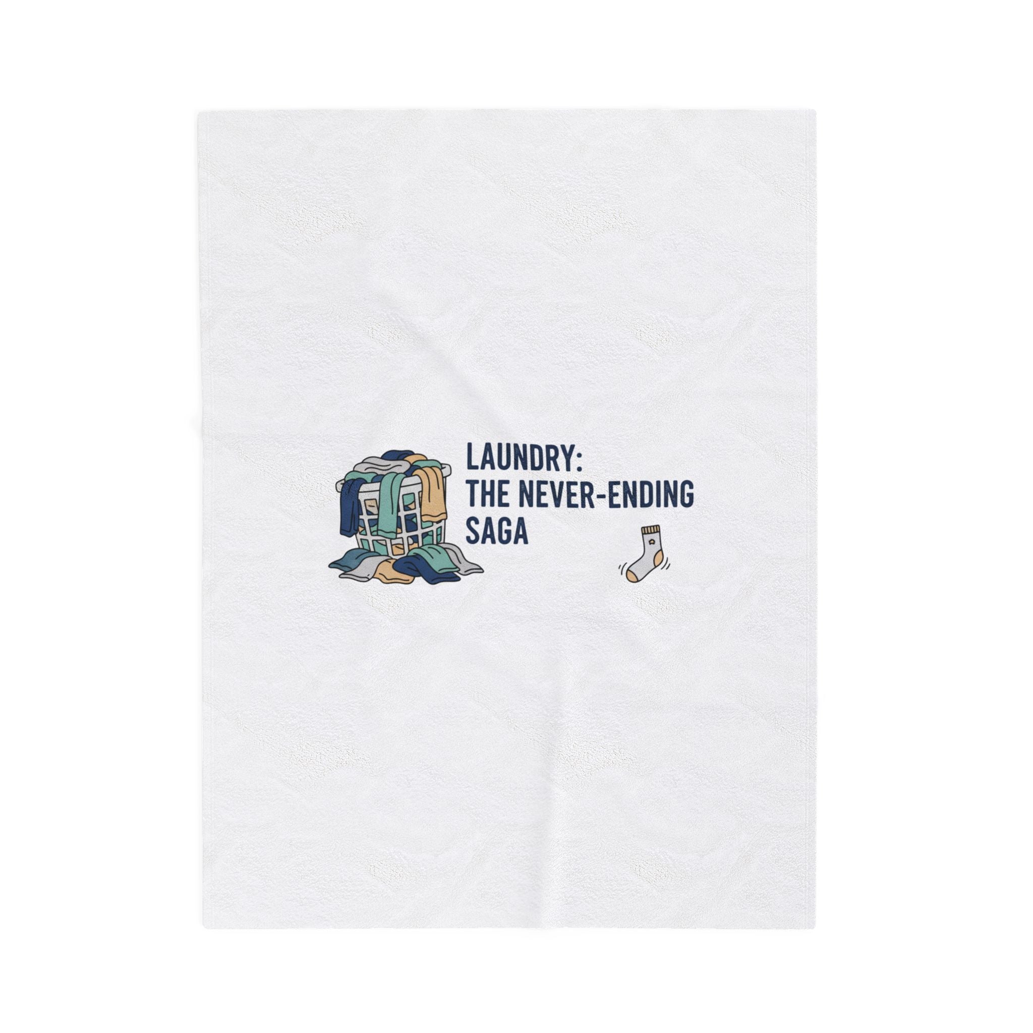 Laundry: The Never-Ending Saga Blanket | laundry pile humor, lazy laundry design