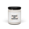 Progress Not Perfection Soy Candle | Handwritten Marker Brush Script