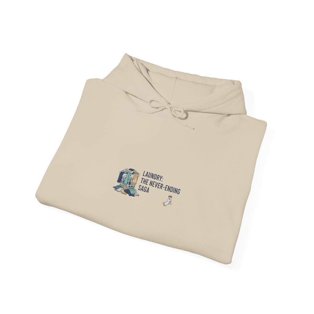 Never Folded Hoodie | laundry pile humor, lazy laundry design