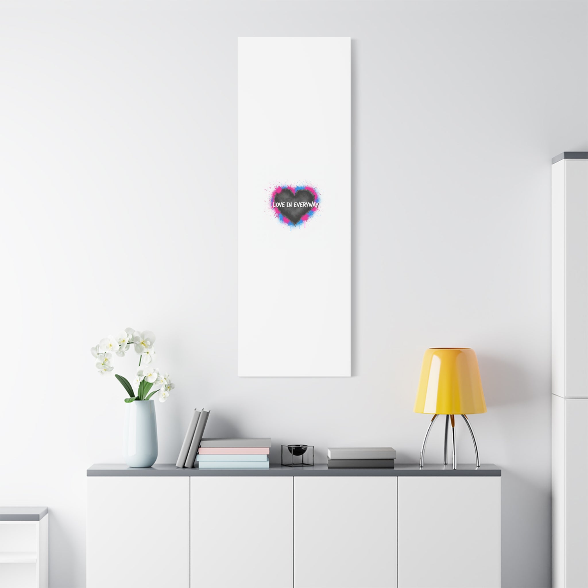 Love in Everyway Heart Canvas | Soft Grunge Hearts, Punk Heart Poster