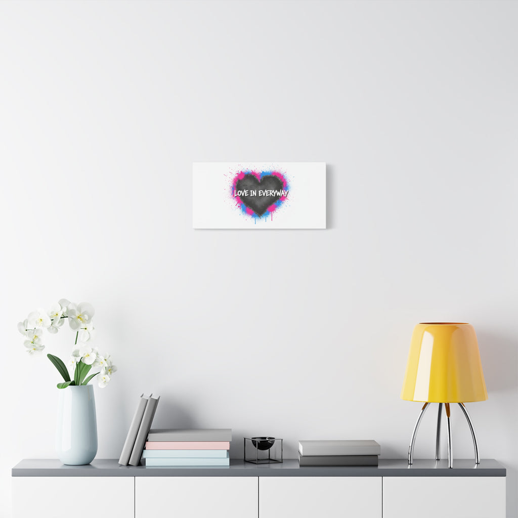 Love in Everyway Heart Canvas | Soft Grunge Hearts, Punk Heart Poster