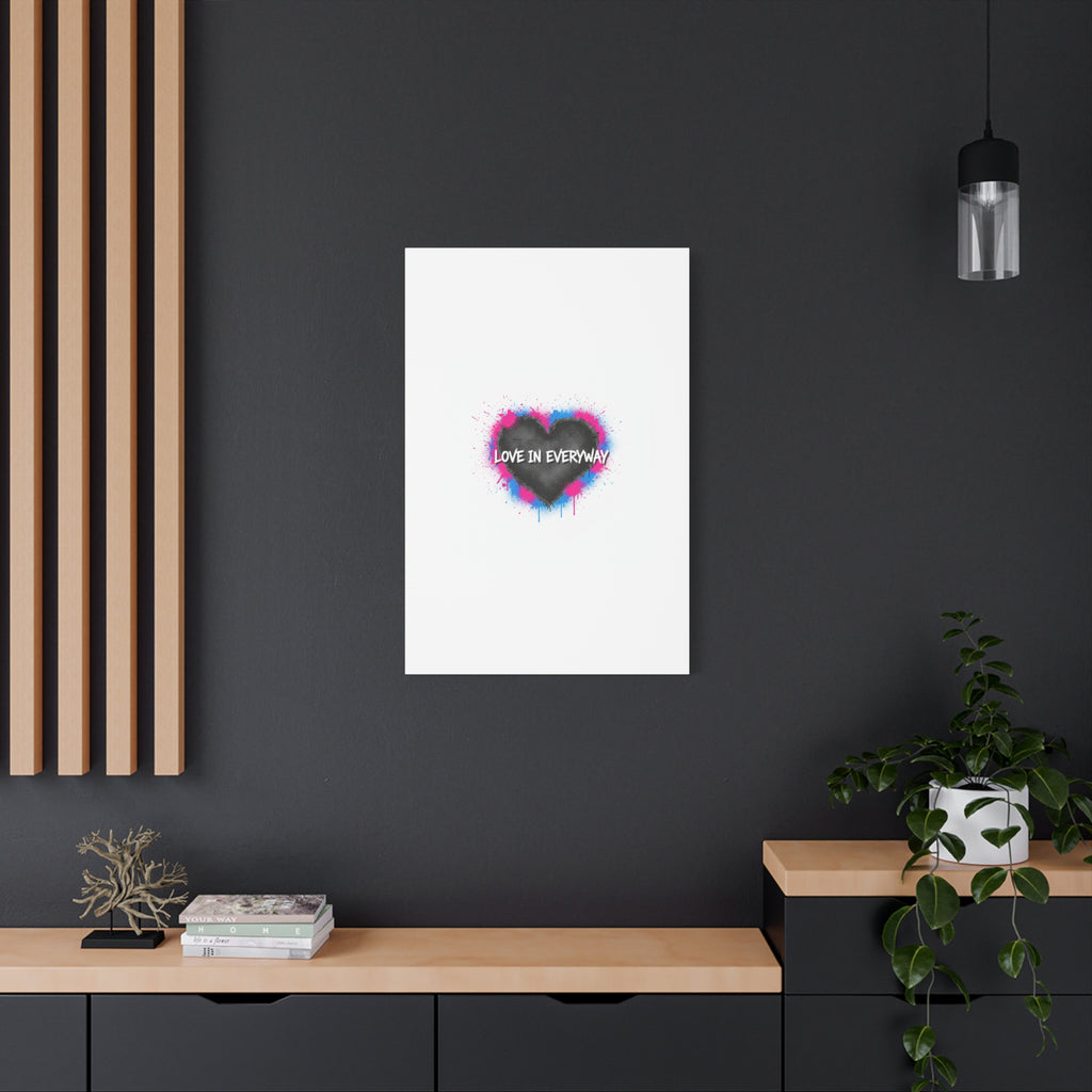 Love in Everyway Heart Canvas | Soft Grunge Hearts, Punk Heart Poster