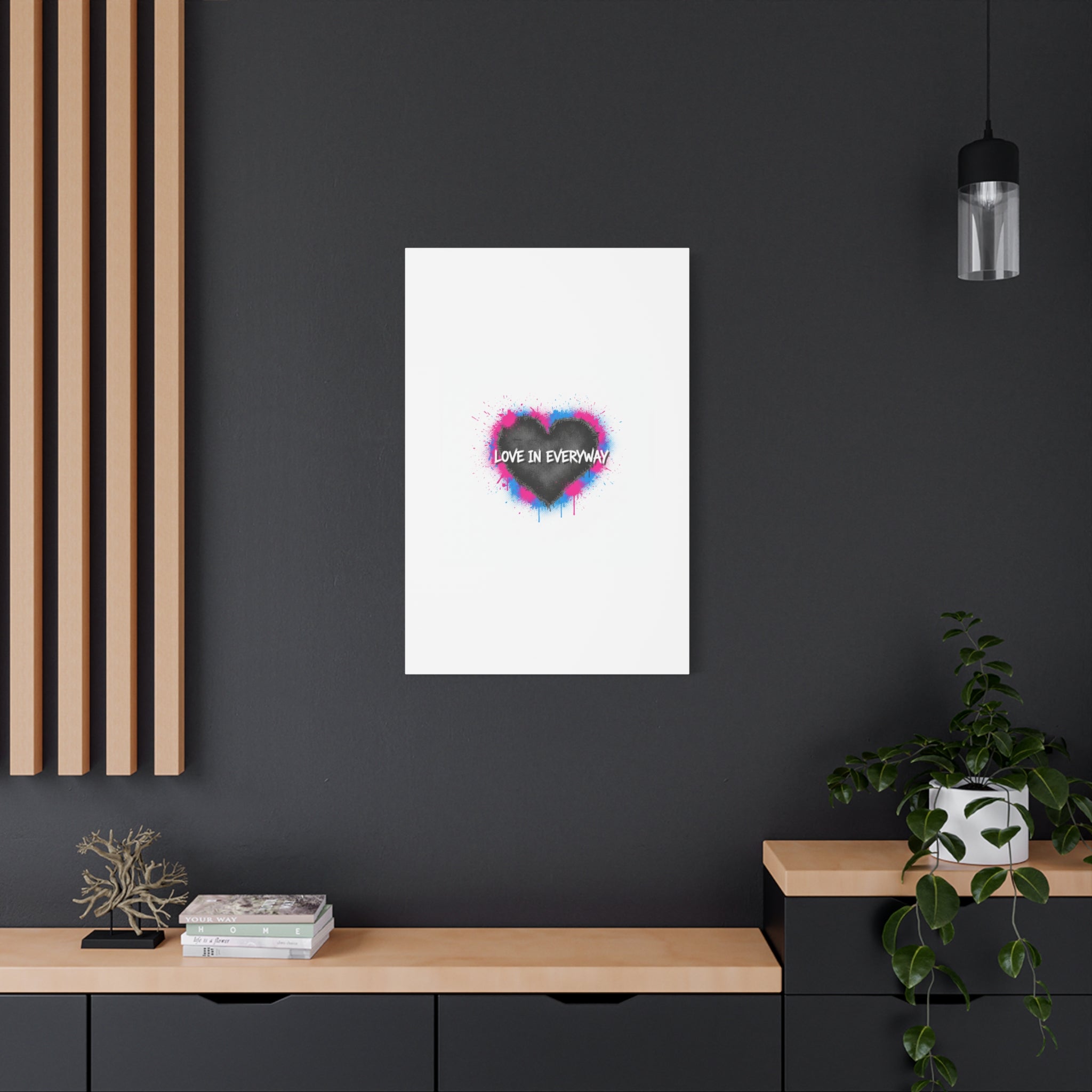 Love in Everyway Heart Canvas | Soft Grunge Hearts, Punk Heart Poster