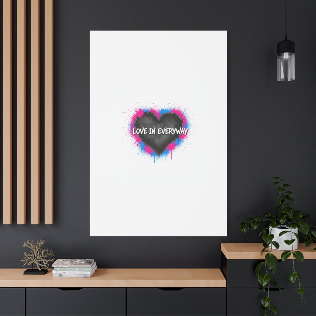 Love in Everyway Heart Canvas | Soft Grunge Hearts, Punk Heart Poster