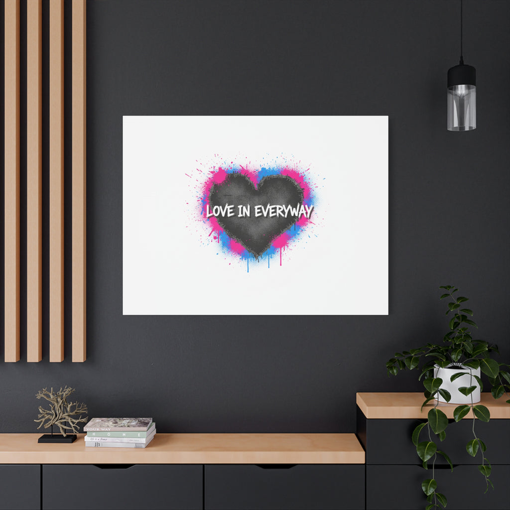 Love in Everyway Heart Canvas | Soft Grunge Hearts, Punk Heart Poster