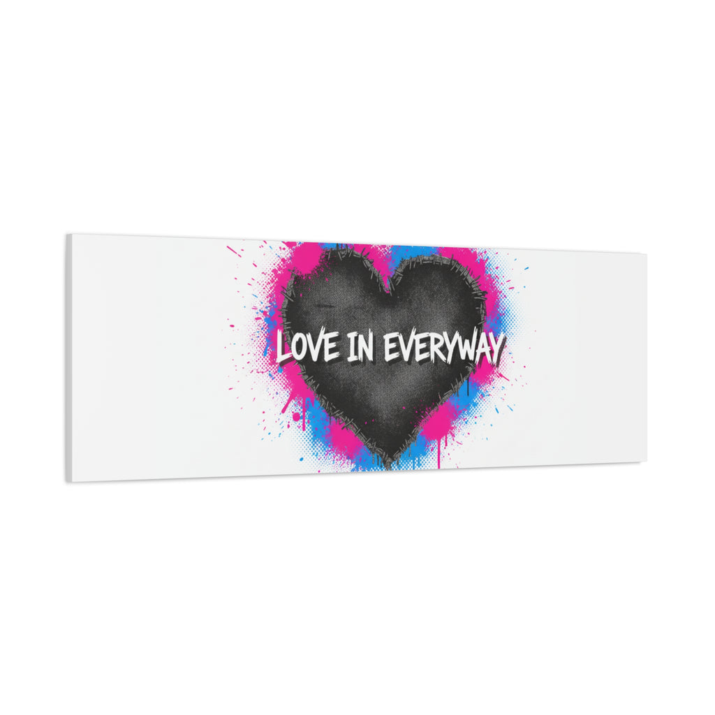 Love in Everyway Heart Canvas | Soft Grunge Hearts, Punk Heart Poster