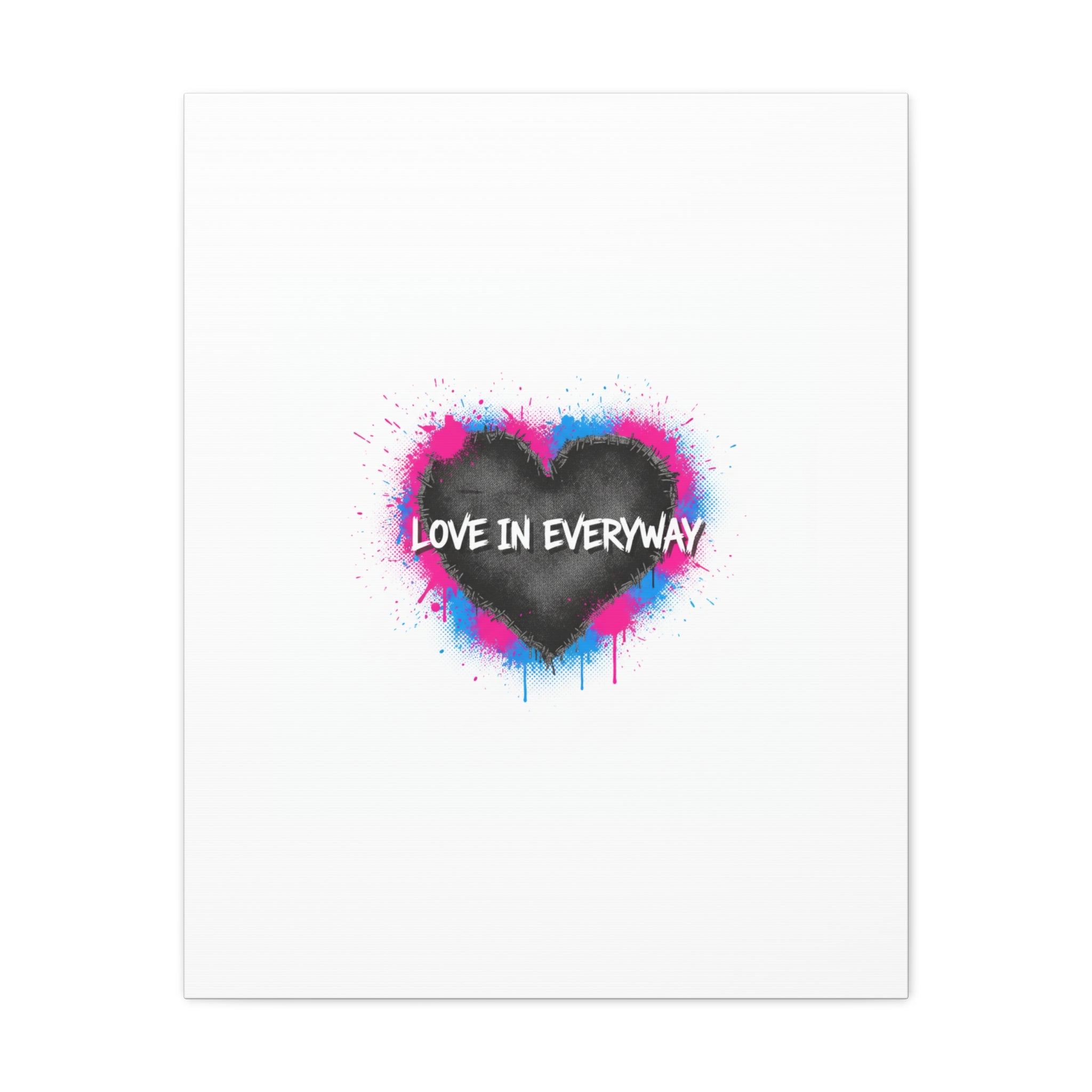 Love in Everyway Heart Canvas | Soft Grunge Hearts, Punk Heart Poster
