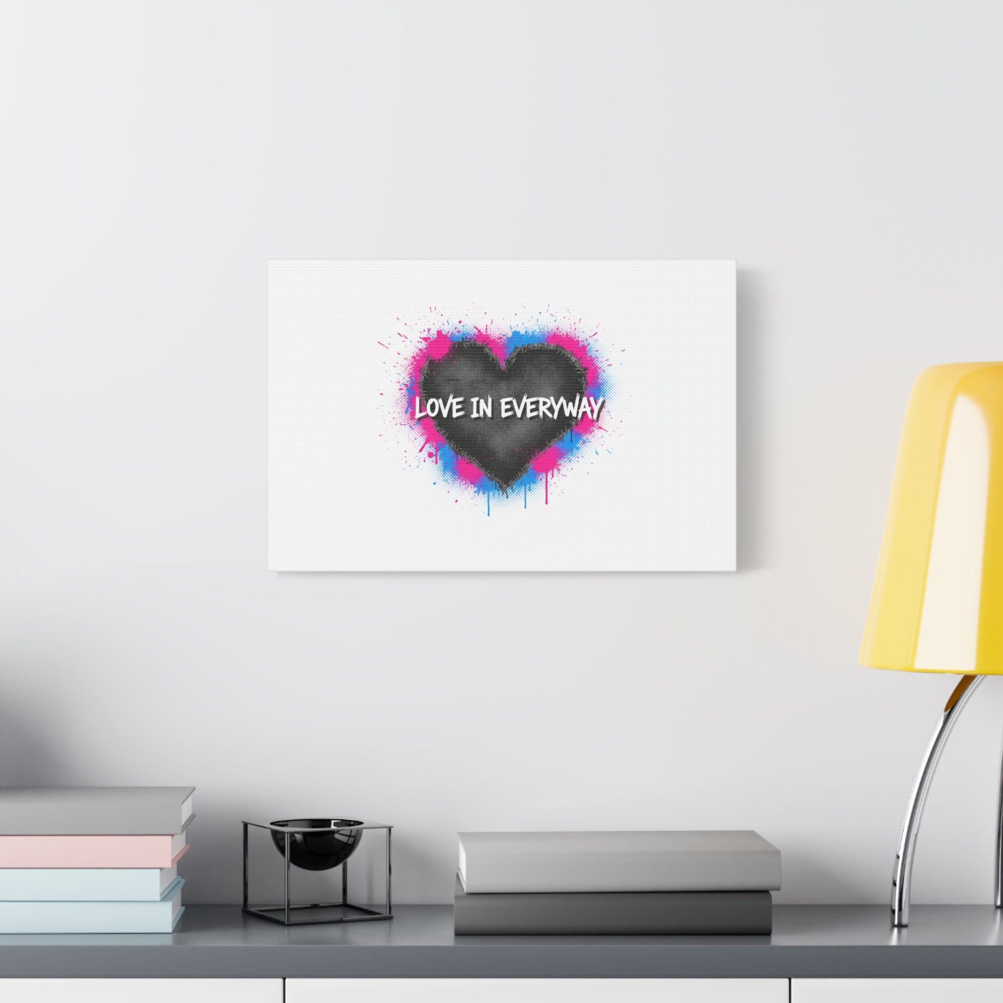 Love in Everyway Heart Canvas | Soft Grunge Hearts, Punk Heart Poster