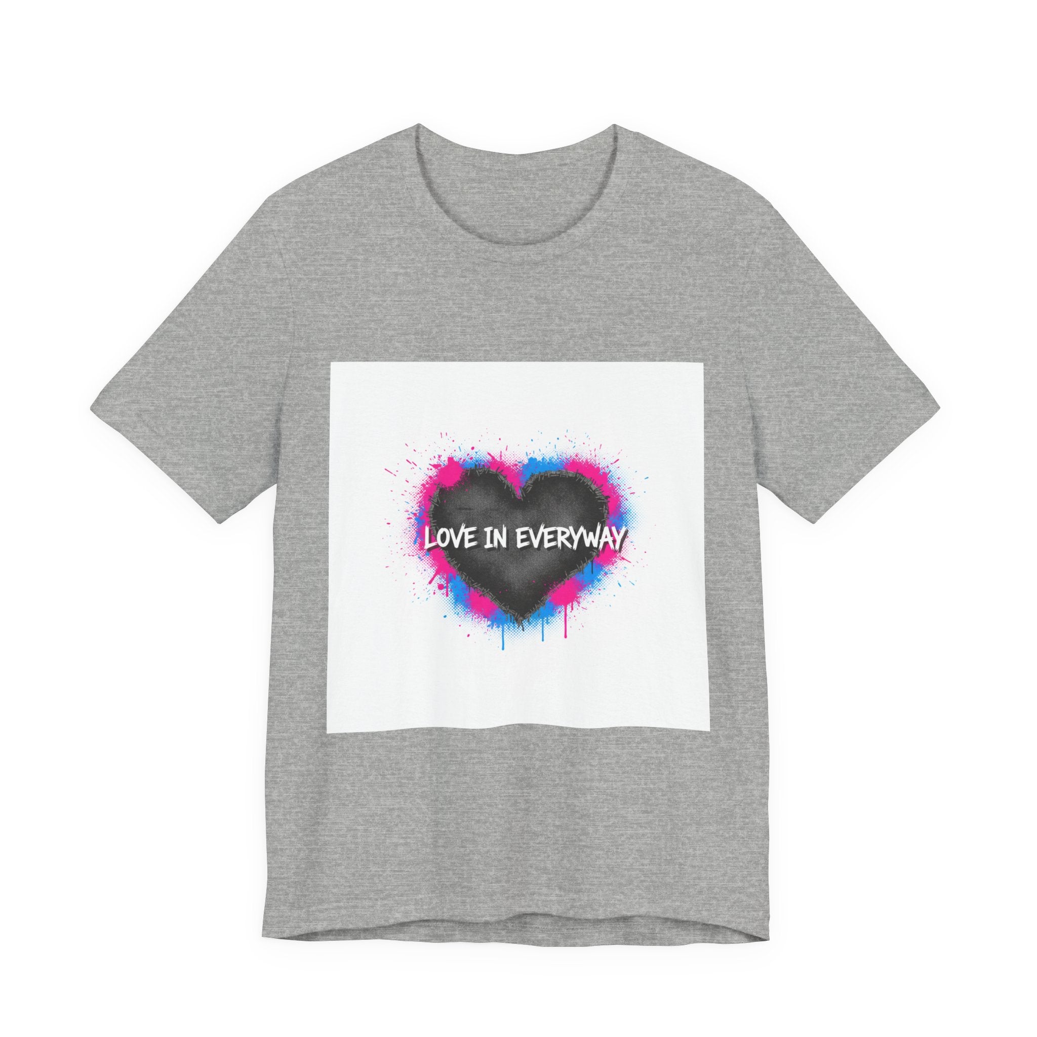 Distressed Graffiti Heart Tee | grunge heart shirt, punk heart design