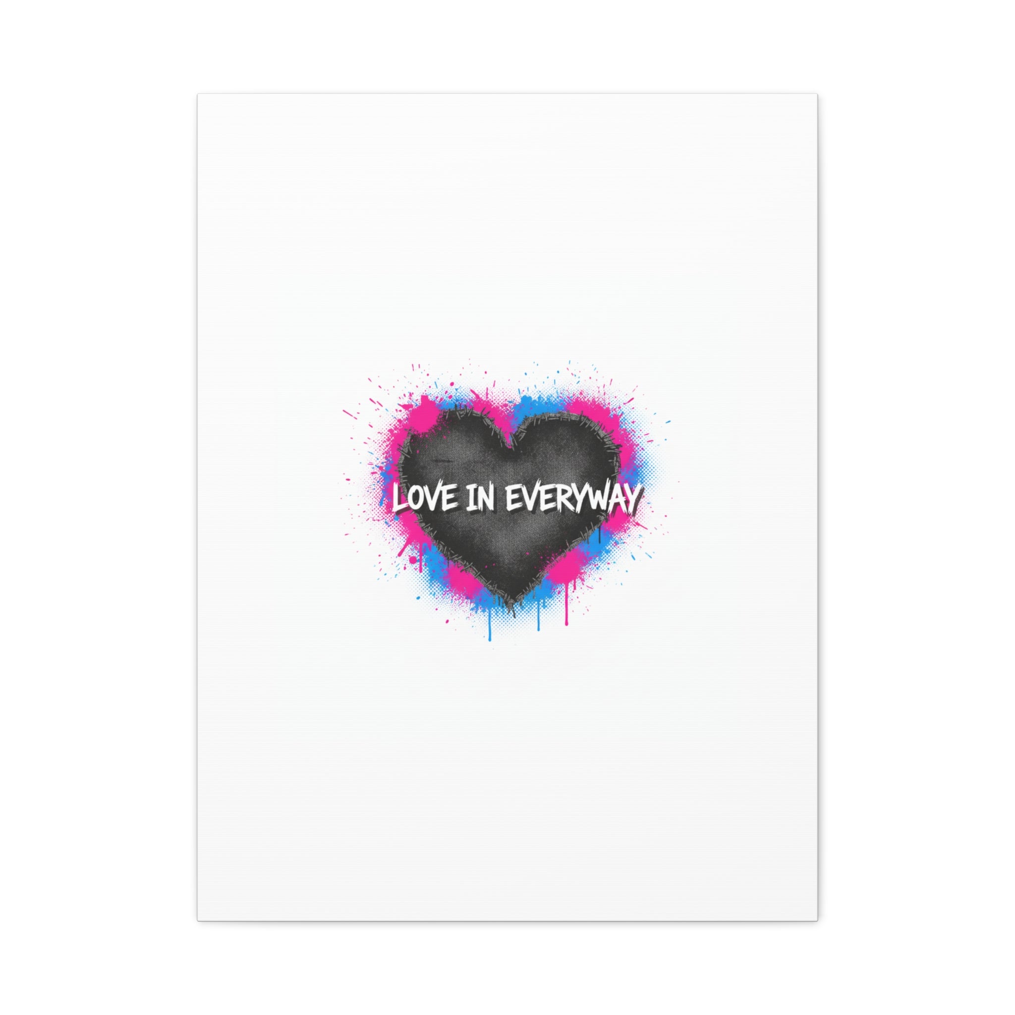 Love in Everyway Heart Canvas | Soft Grunge Hearts, Punk Heart Poster