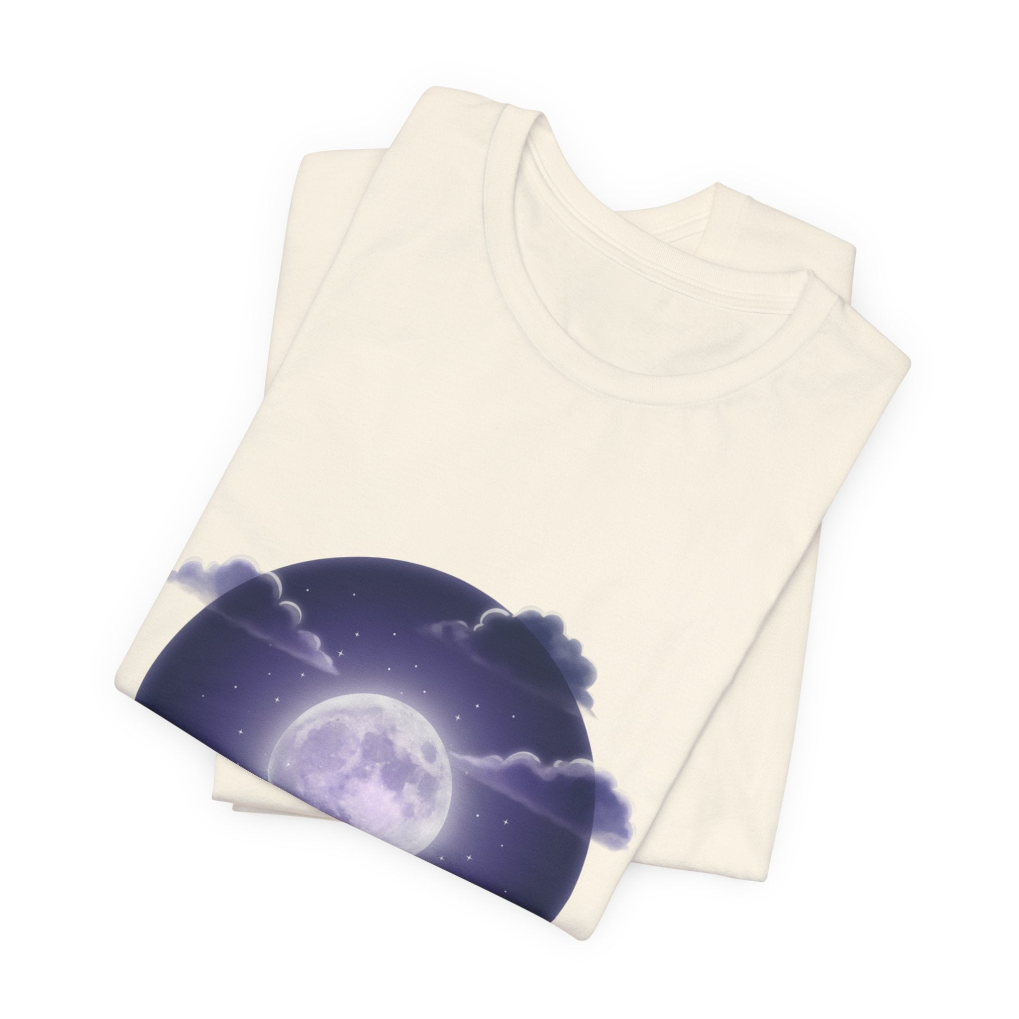 Luminous Moon Nightscape Tee | Afterlight Atmospheric, Cosmic Floral