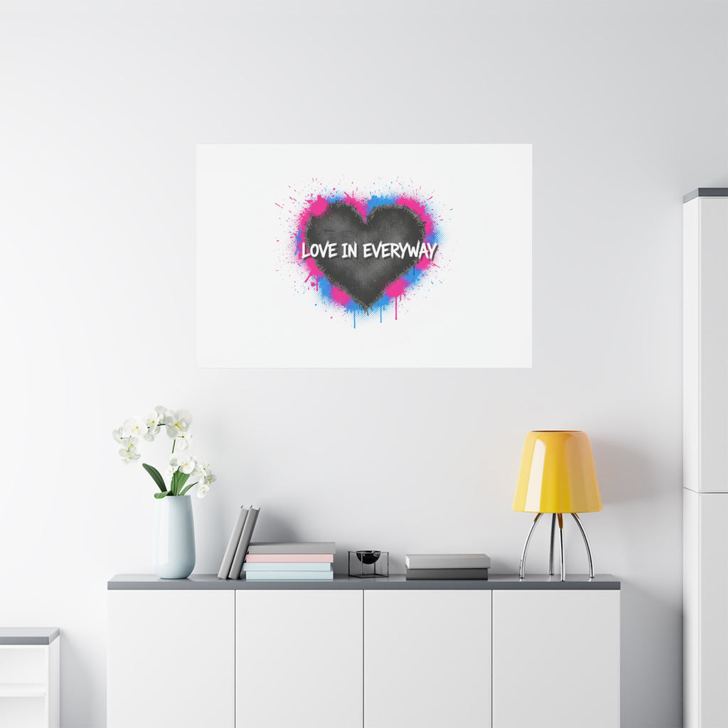 Love in Everyway Heart Canvas | Soft Grunge Hearts, Punk Heart Poster