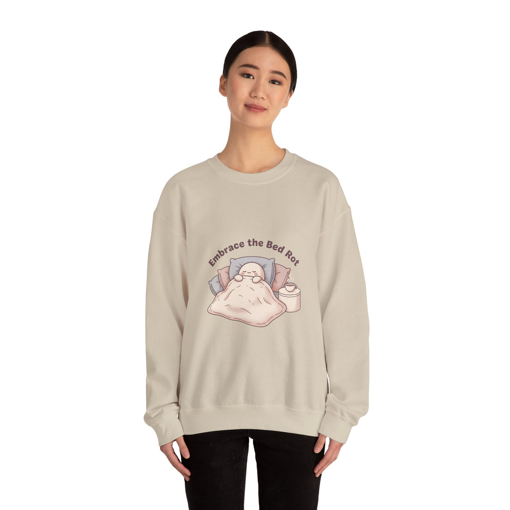 Embrace the Bed Rot Crewneck Sweatshirt | sleepy humor, nap club