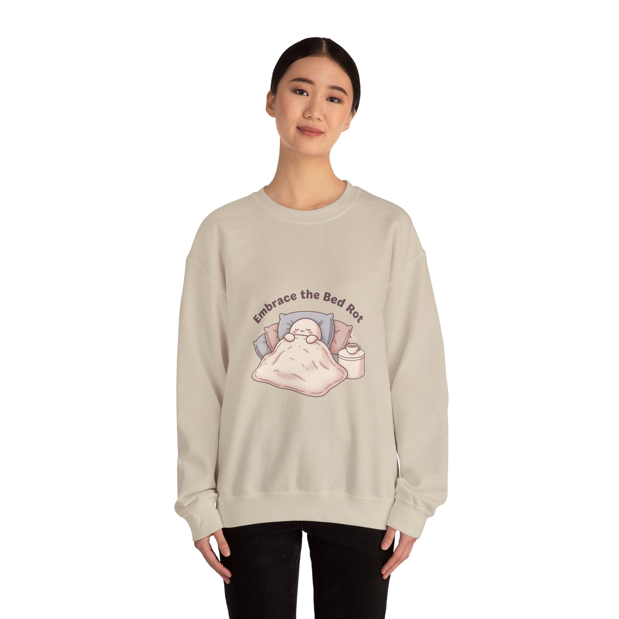 Embrace the Bed Rot Crewneck Sweatshirt | sleepy humor, nap club