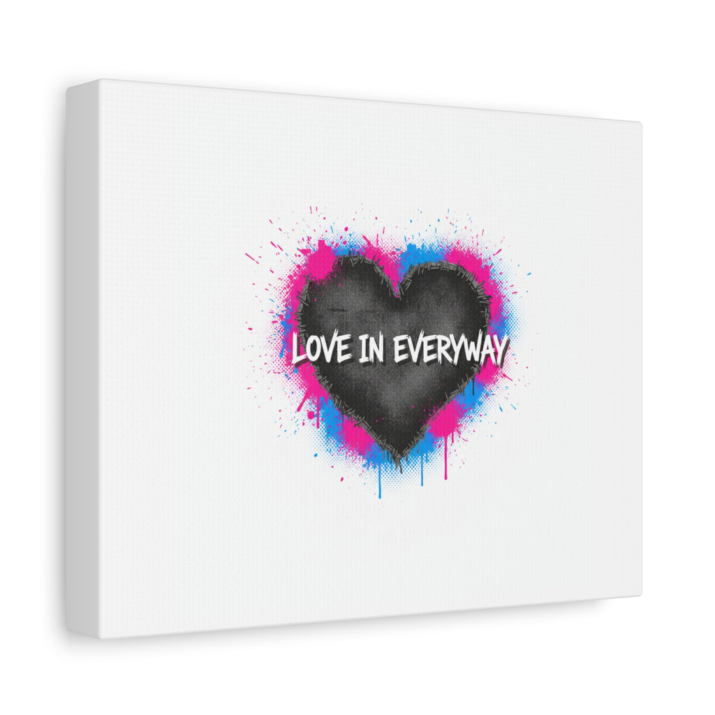 Love in Everyway Heart Canvas | Soft Grunge Hearts, Punk Heart Poster