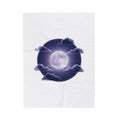 Afterlight Luminous Moonscape Velveteen Blanket | Night Bloom Aesthetic