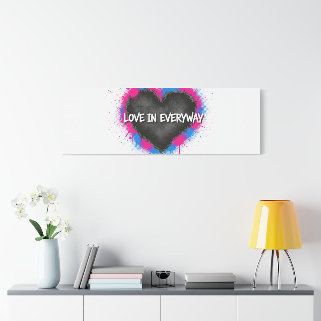 Love in Everyway Heart Canvas | Soft Grunge Hearts, Punk Heart Poster
