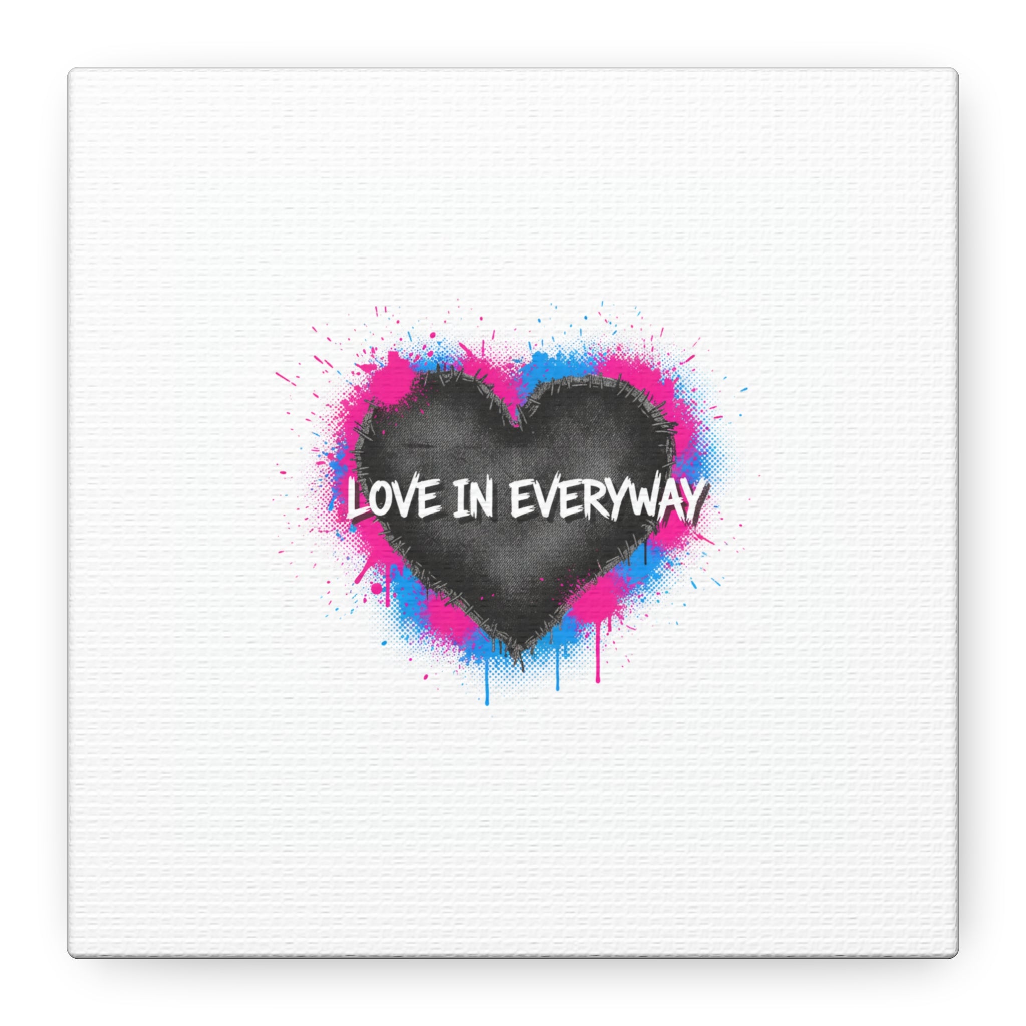 Love in Everyway Heart Canvas | Soft Grunge Hearts, Punk Heart Poster