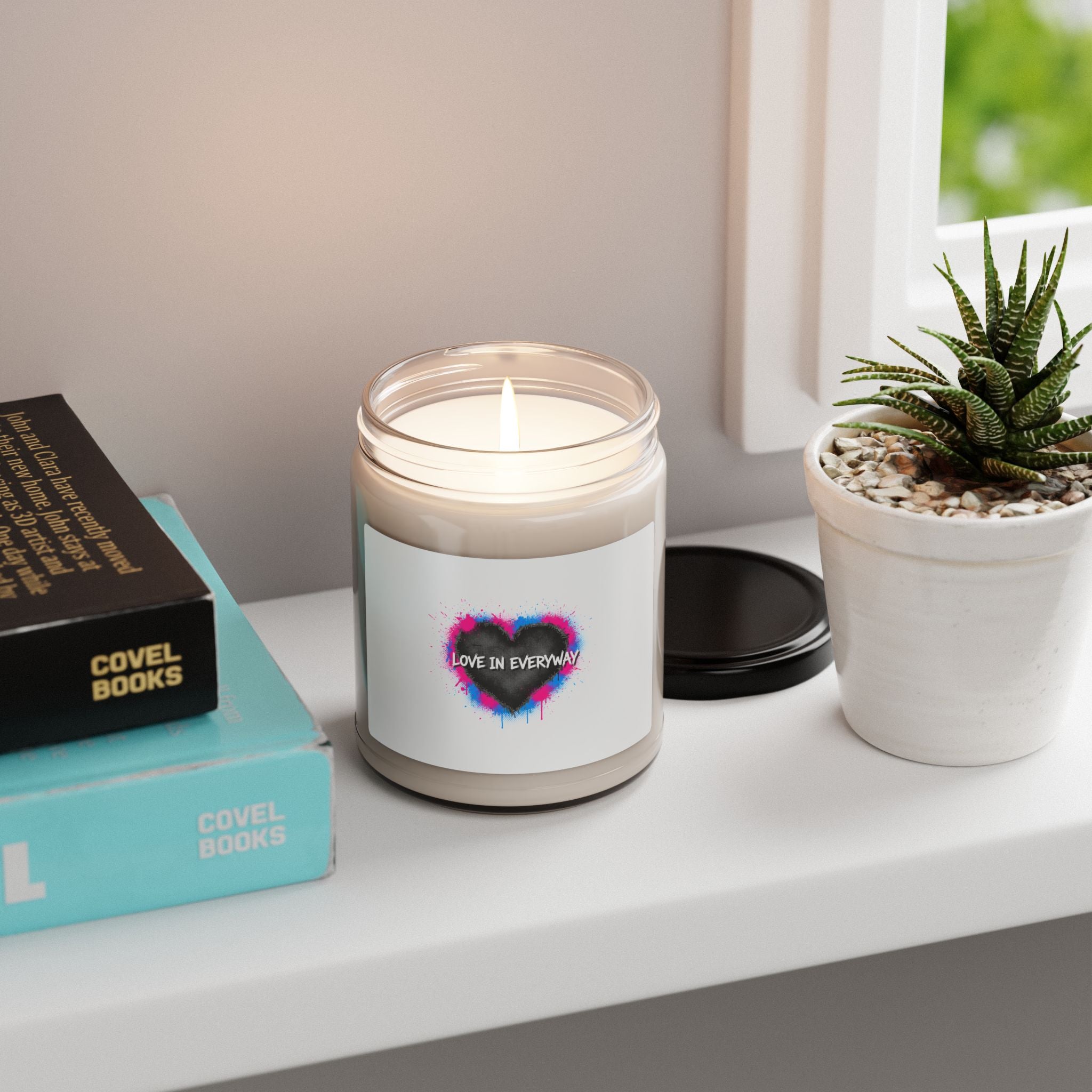 Grunge Heart Graffiti Candle | Soy Candle, Distressed Punk Love