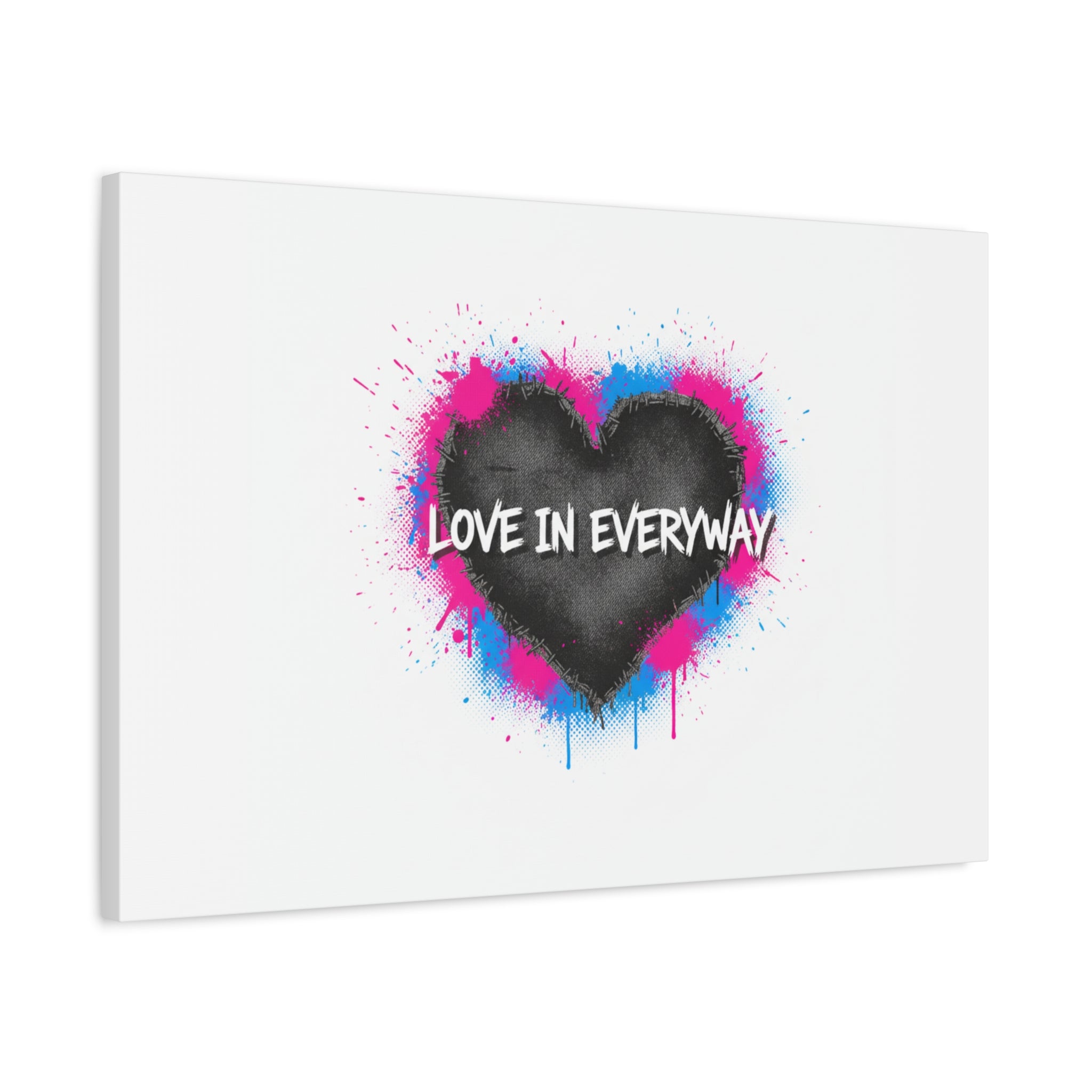Love in Everyway Heart Canvas | Soft Grunge Hearts, Punk Heart Poster