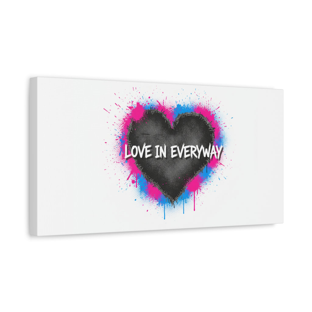 Love in Everyway Heart Canvas | Soft Grunge Hearts, Punk Heart Poster