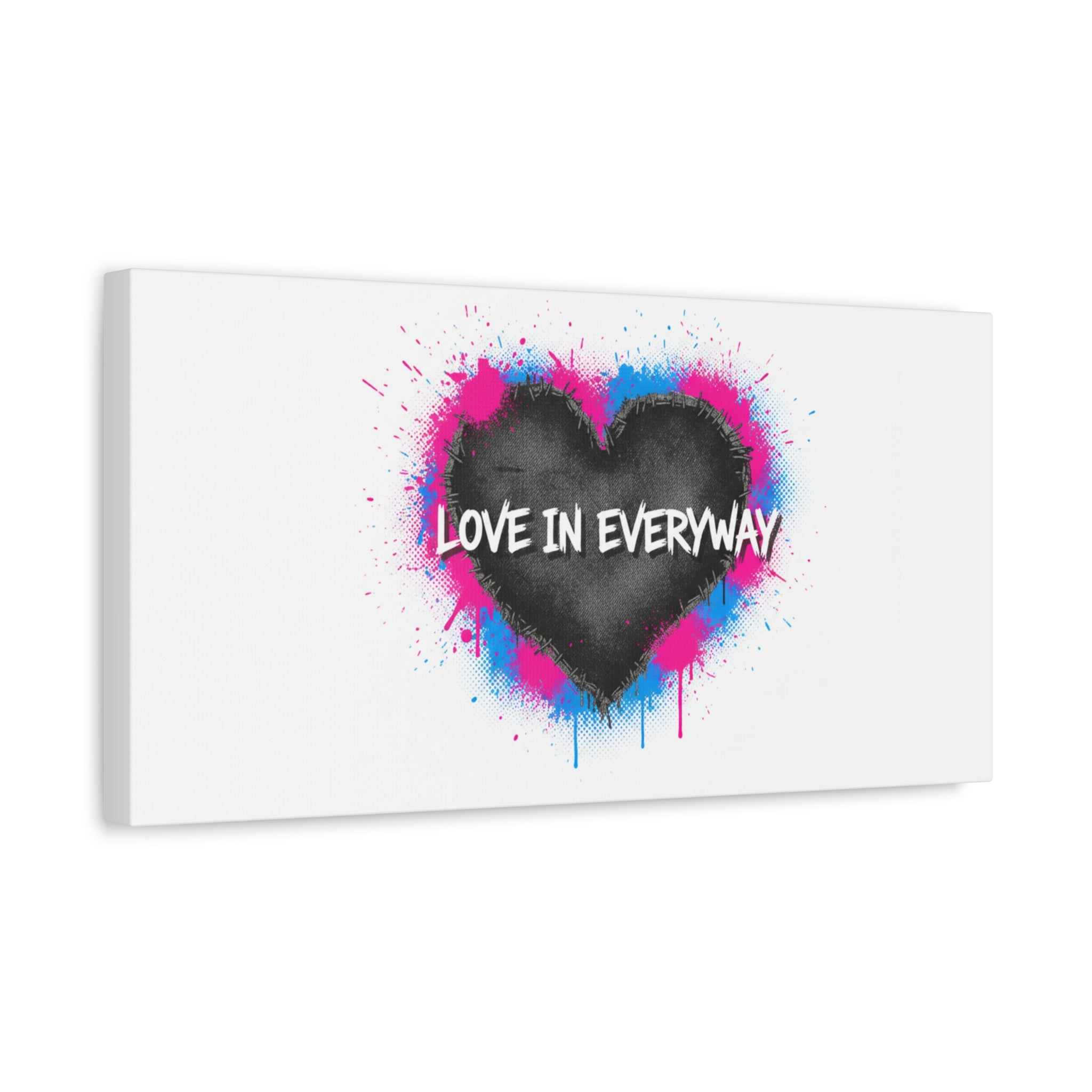 Love in Everyway Heart Canvas | Soft Grunge Hearts, Punk Heart Poster