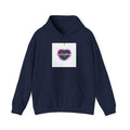 Distressed Grunge Heart Hoodie | soft grunge, punk heart design